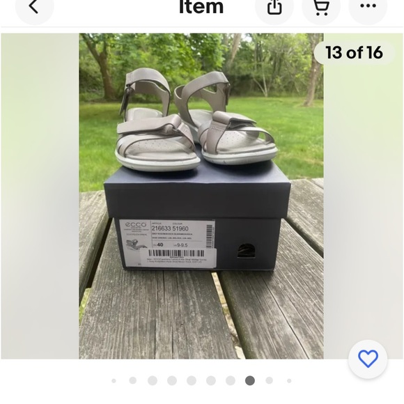 NEW IN BOX - ECCO Women's Felicia Ankle Strap Sandal Wedge (9-9.5) - Picture 14 of 16